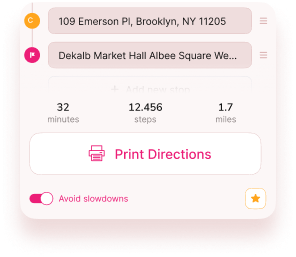 Print your directions
