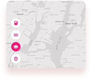 Maps in satellite view